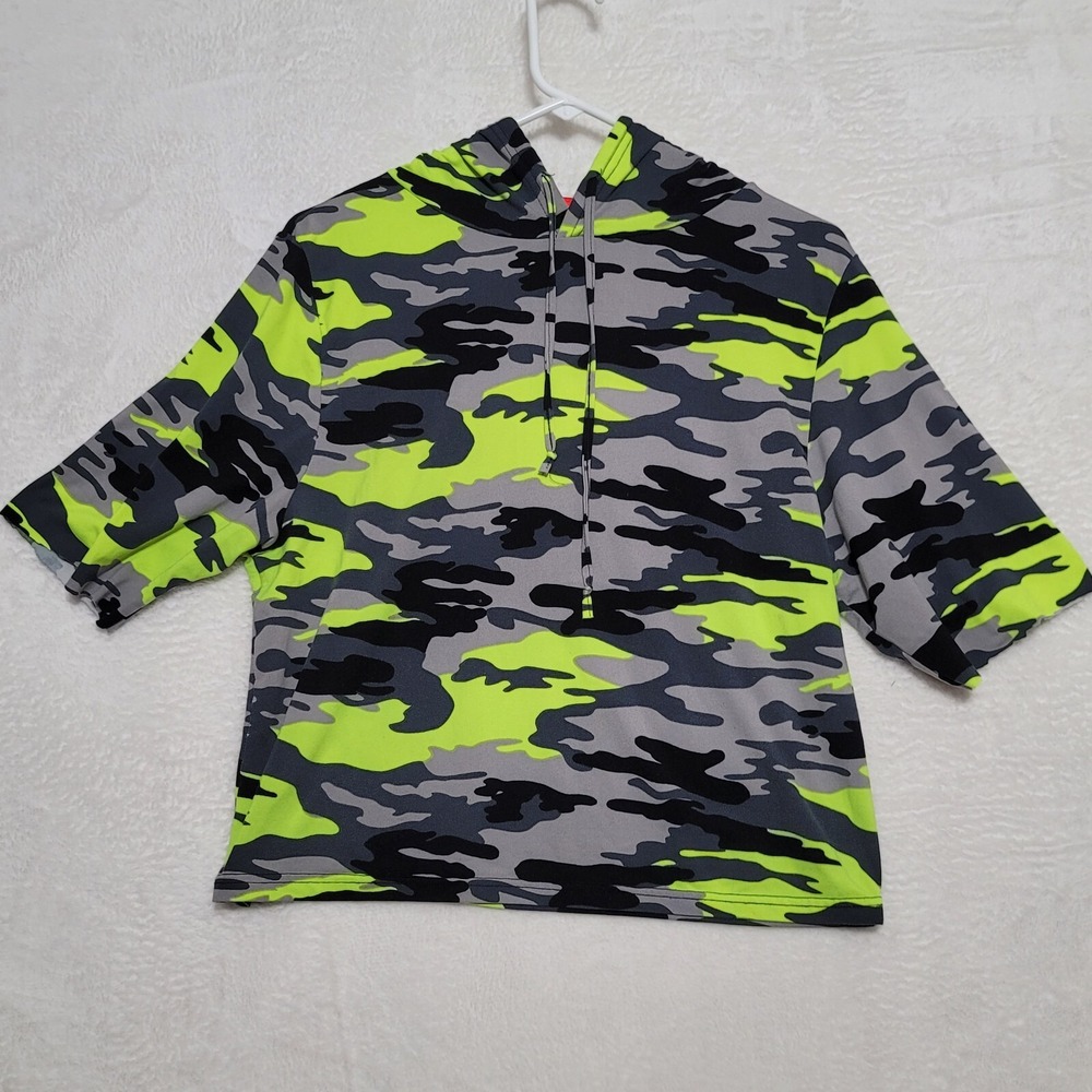 Roma Concept Boys Hoodie Size 2X Camouflage Pullover Gray/Green